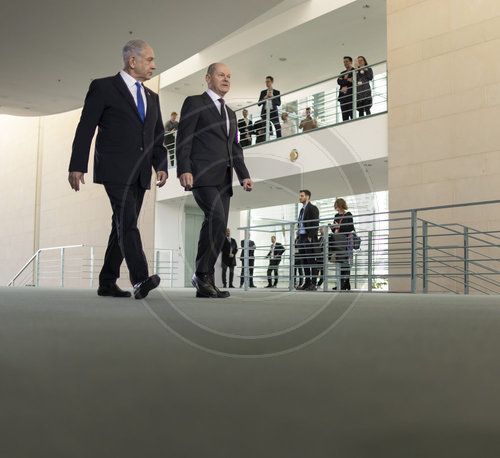 BK Scholz mit Benjamin Netanyahu