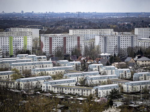 Wohnbloecke im Bezirk Marzahn-Hellersdorf