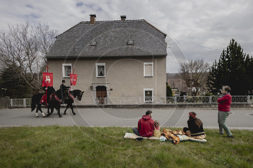 Osterreiter in der Oberlausitz