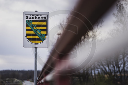 Grenze zum Freistaat Sachsen