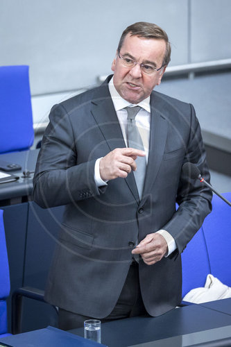 Boris Pistorius (SPD) bei Regierungsbefragung