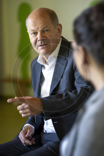 BK Scholz besucht Kindergarten in Potsdam