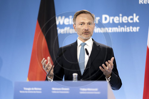 Weimarer Dreieck mit BM Lindner und FM Polen und Frankreich