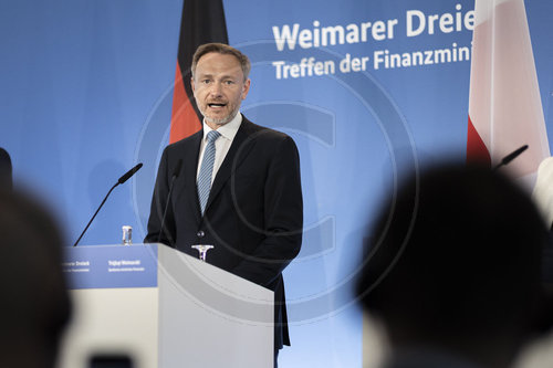 Weimarer Dreieck mit BM Lindner und FM Polen und Frankreich