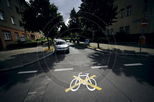 Radwege in der Stadt