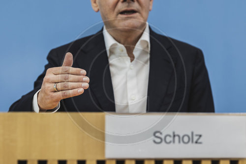 Pressekonferenz mit Olaf Scholz