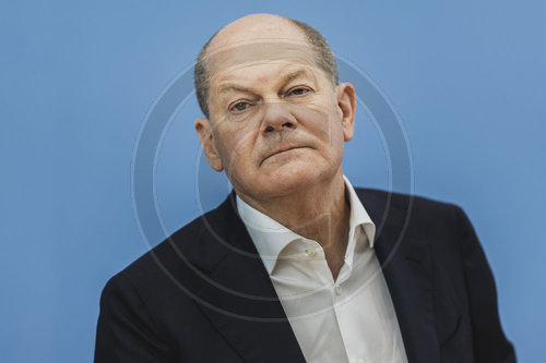 Pressekonferenz mit Olaf Scholz