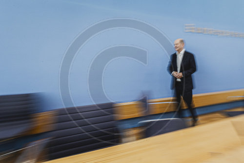 Pressekonferenz mit Olaf Scholz