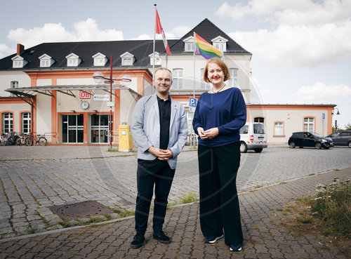Bundesfamilienministerin Lisa Paus in Neubrandenburg
