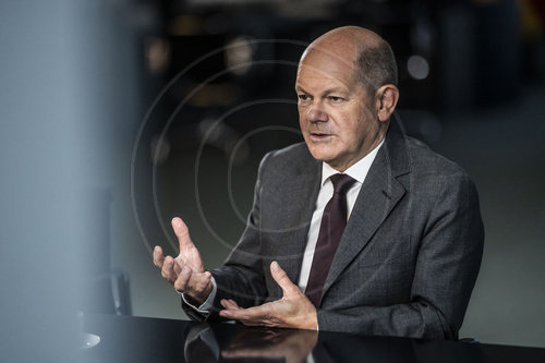 Bundeskanzler Olaf Scholz Interview