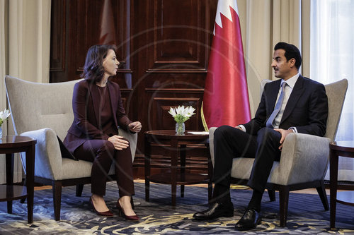 BMin Baerbock trifft Emir von Katar