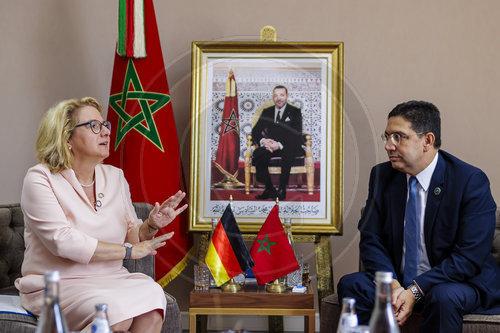 Svenja Schulze (SPD), Bundesministerin fuer wirtschaftliche Zusammenarbeit und Entwicklung, trifft Bourita