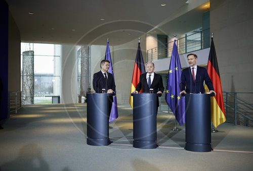 Pressekonferenz nach Einigung ueber Bundeshaushalt 2024