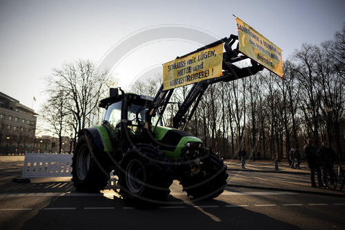 Protest von Landwirten und Landwirtinnen