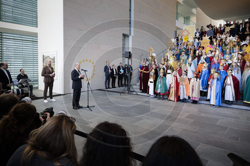 Olaf Scholz empfaengt Sternsinger