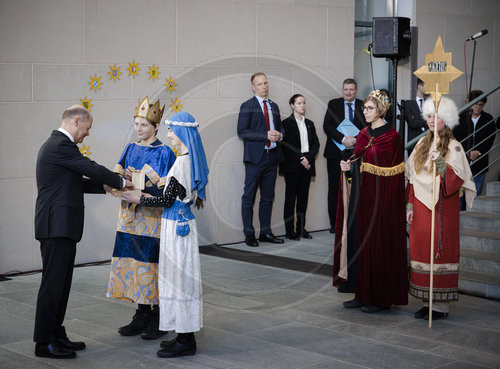 Olaf Scholz empfaengt Sternsinger