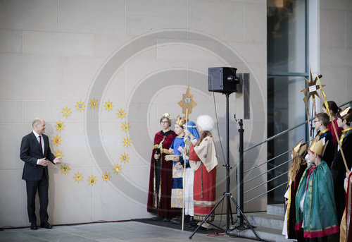 Olaf Scholz empfaengt Sternsinger