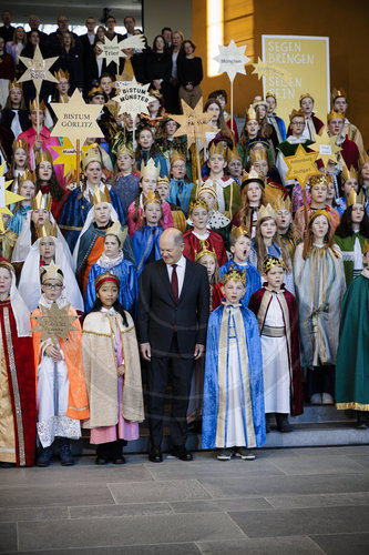 Olaf Scholz empfaengt Sternsinger