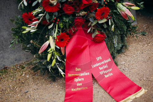 Denkmal fuer die im Nationalsozialismus verfolgten Homosexuellen