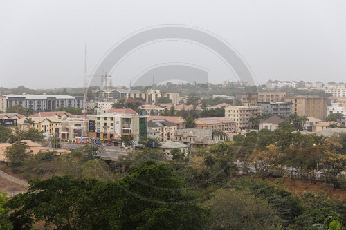 Strassenszene in Abuja, Nigeria