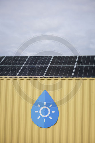 Solare Wasserentsalzungsanlage