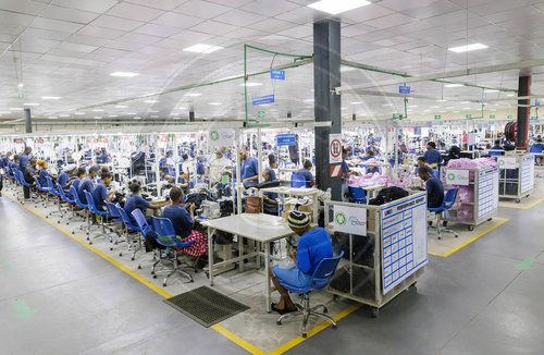 Textilfabrik in Afrika
