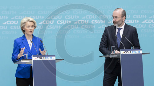 Pressekonferenz der CDU/CSU  zum Europawahlprogramm
