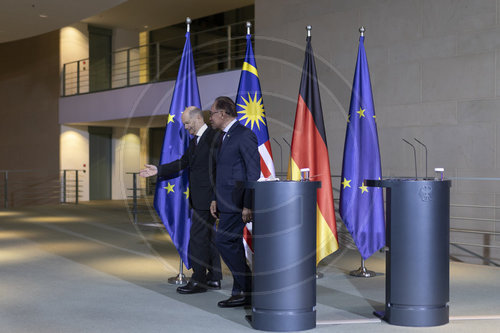 Pressekonferenz: Bundeskanzler Olaf Scholz und Anwar Ibrahim, Premierminister von Malaysia