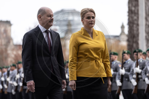 Bundeskanzler Scholz trifft lettische Ministerpraesidentin Evika Silina