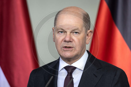 Bundeskanzler Scholz trifft lettische Ministerpraesidentin Evika Silina