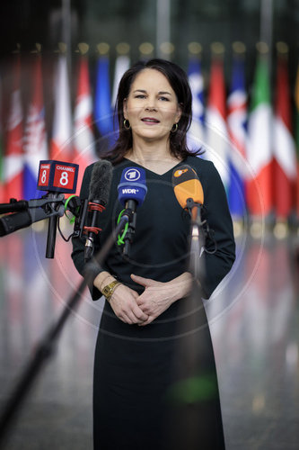 BMin Baerbock in Bruessel beim NATO-Treffen