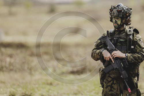 Militaeruebung 'Wettiner Schwert' in Schnoeggersburg