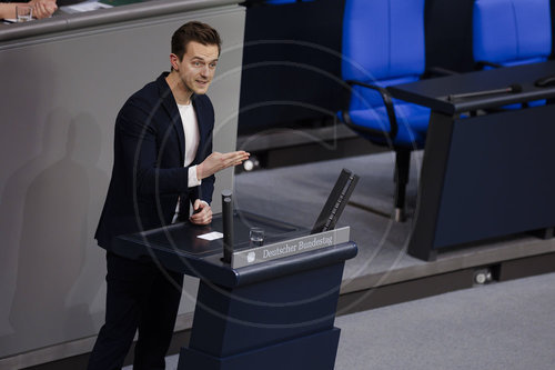 Matthias David Mieves, SPD MdB, spricht im Deutschen Bundestag