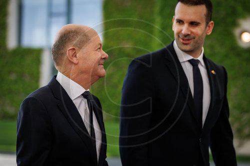 Bundeskanzler Scholz empfaengt montenegrinischen Premierminister Spajic