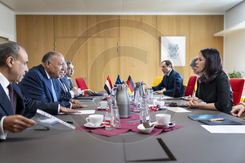 Aussenministerin Baerbock beim Rat fuer Aussenbeziehungen in Bruessel