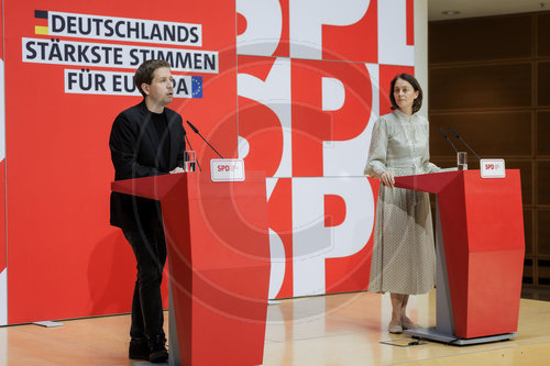 SPD Pressekonferenz nach der Europawahl