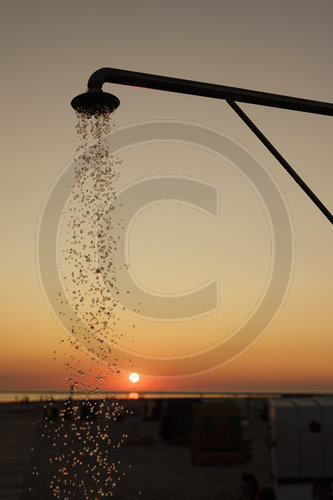 Wasserversorgung am Strand von Borkum