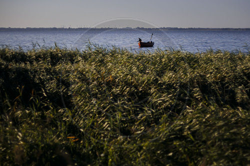 Fischer am Bodden am Darss