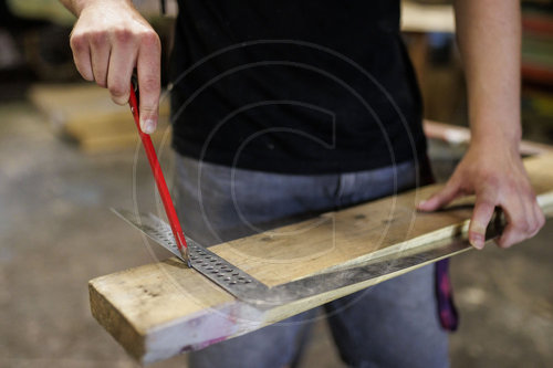 Arbeiten mit Holz, rechter Winkel