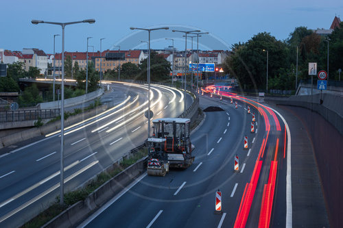 Baustelle auf der A100