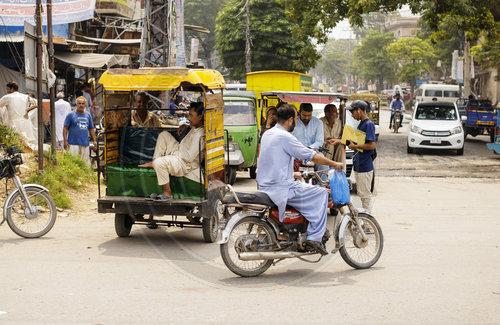 Strassenszene in Lahore