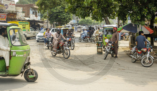 Strassenszene in Lahore