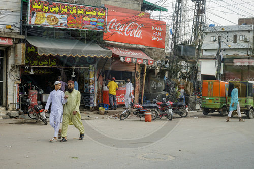 Strassenszene in Lahore