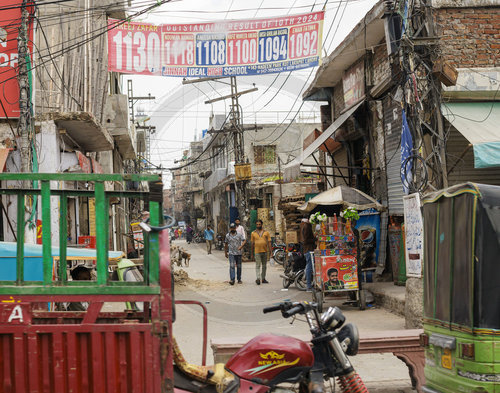 Strassenszene in Lahore