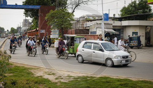 Strassenszene in Lahore