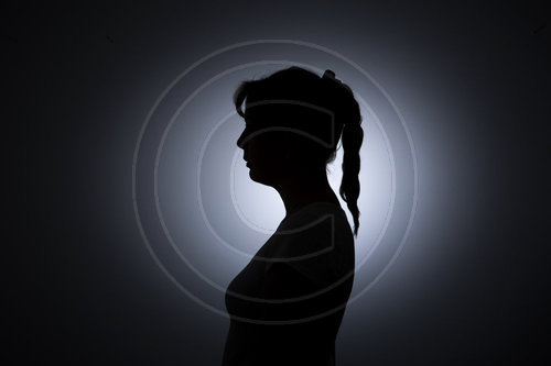 Silhouette einer Frau