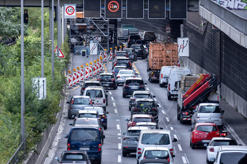 Stockender Verkehr