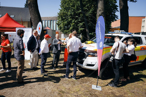 Olaf Scholz besucht Wasserrettung Potsdam