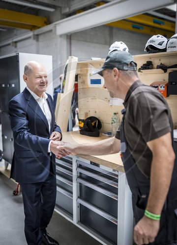 Olaf Scholz in Brandenburg