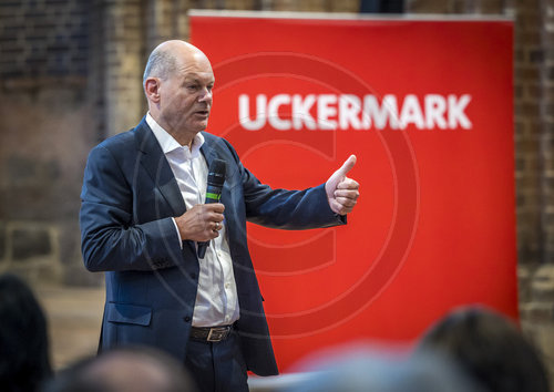 Olaf Scholz in Brandenburg